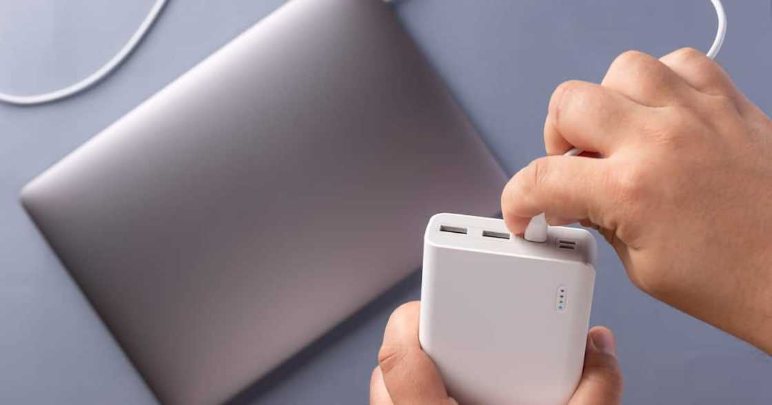Power banks can be used to keep devices like laptops charged during loadshedding