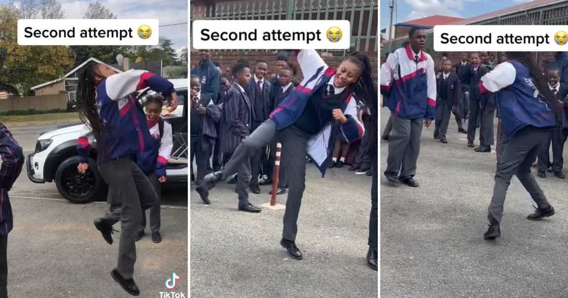 A Mzansi student botched an amapiano dance challenge A Mzansi student botched an amapiano dance challenge
