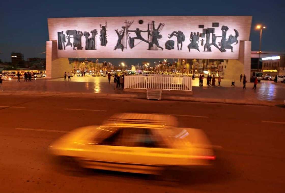 The Freedom Monument, a 50-metre (165-foot) long bas relief made of concrete and metal, honours the 1958 revolution which overthrew Iraq's monarchy