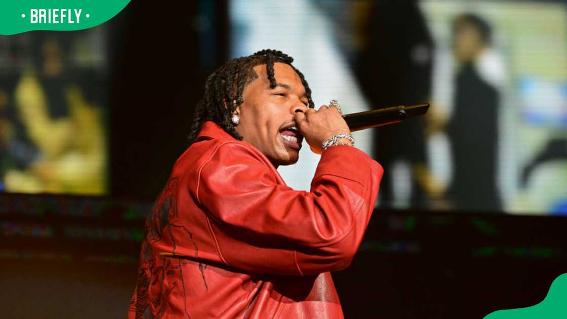 Lil Baby during Lil Baby & Friends Birthday Celebration at the State Farm Arena in 2023 Lil Baby during Lil Baby & Friends Birthday Celebration at the State Farm Arena in 2023