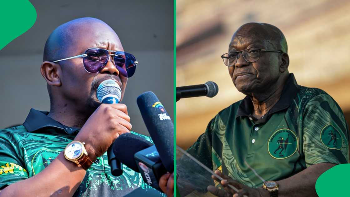 MK Party leader Jacob Zuma expels Secretary General Arthur Zwane MK Party leader Jacob Zuma expels Secretary General Arthur Zwane