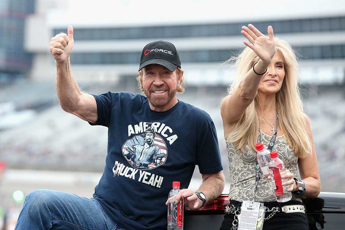 Chuck Norris and his wife, Gena O'Kelley Chuck Norris and his wife, Gena O'Kelley