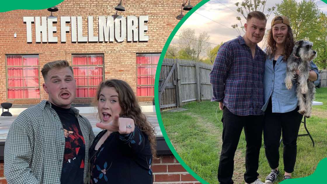 Zach Bryan and his sister at The Fillmore and their backyard Zach Bryan and his sister at The Fillmore and their backyard