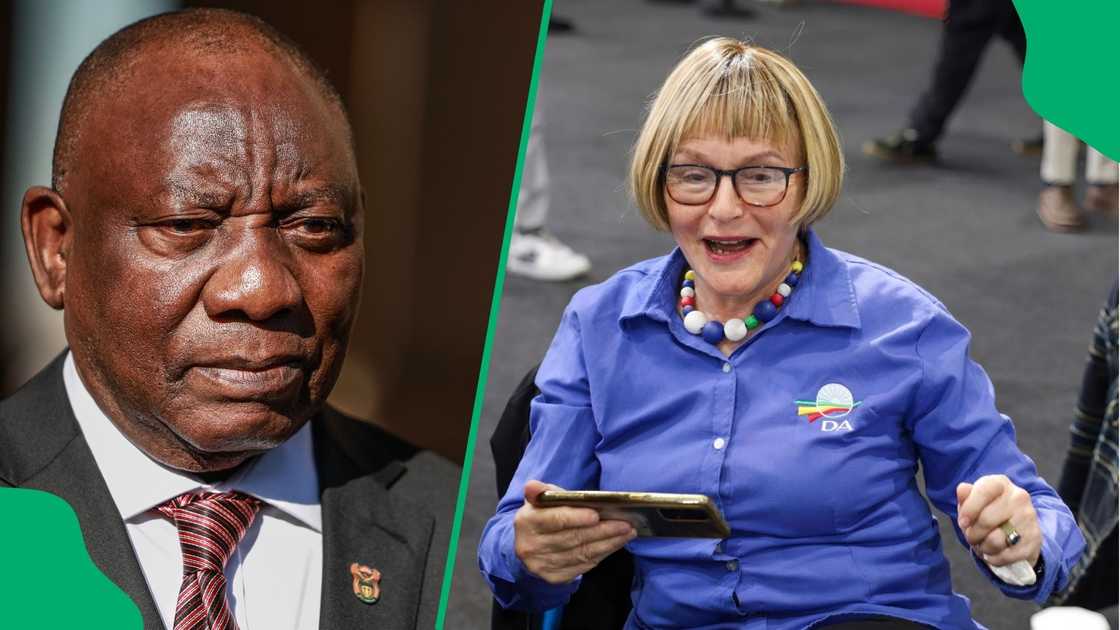 Helen Zille poked fun at Cyril Ramaphosa Helen Zille poked fun at Cyril Ramaphosa