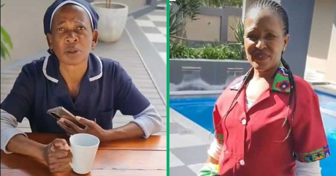 Sis Thembi and a domestic worker Sis Thembi and a domestic worker