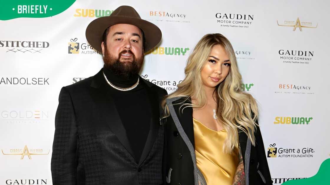 Austin Chumlee Russell and Olivia Rademann in Las Vegas, Nevada. Austin Chumlee Russell and Olivia Rademann in Las Vegas, Nevada.