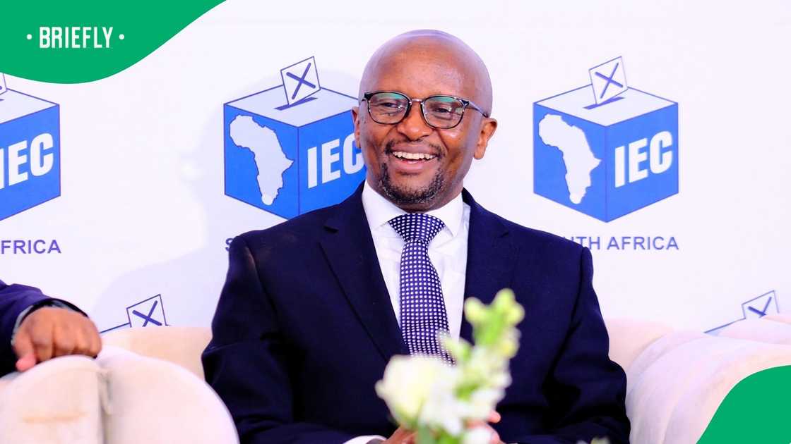 The IEC's chairperson Mosotho Moepya attended a press briefing about the 2026 Local Government Elections The IEC's chairperson Mosotho Moepya attended a press briefing about the 2026 Local Government Elections