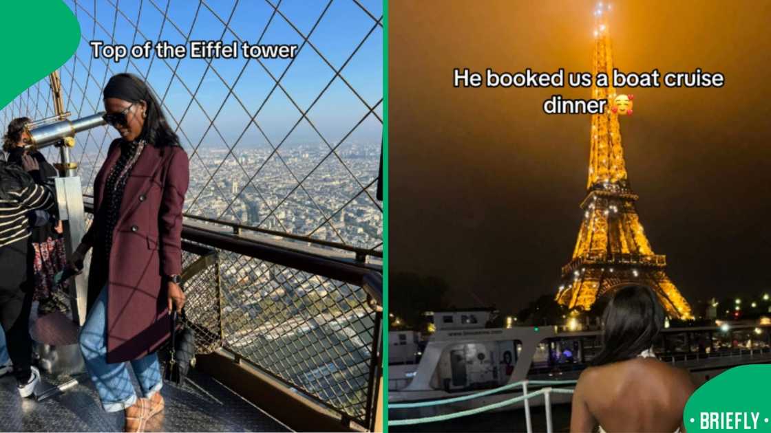A TikTok slideshow showed her Paris adventure featuring the Eiffel Tower and the Louvre A TikTok slideshow showed her Paris adventure featuring the Eiffel Tower and the Louvre