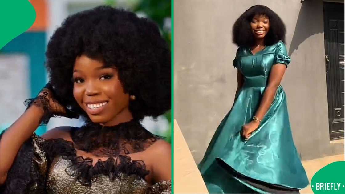 A woman showcased how she made her own wedding dress from scratch. A woman showcased how she made her own wedding dress from scratch.