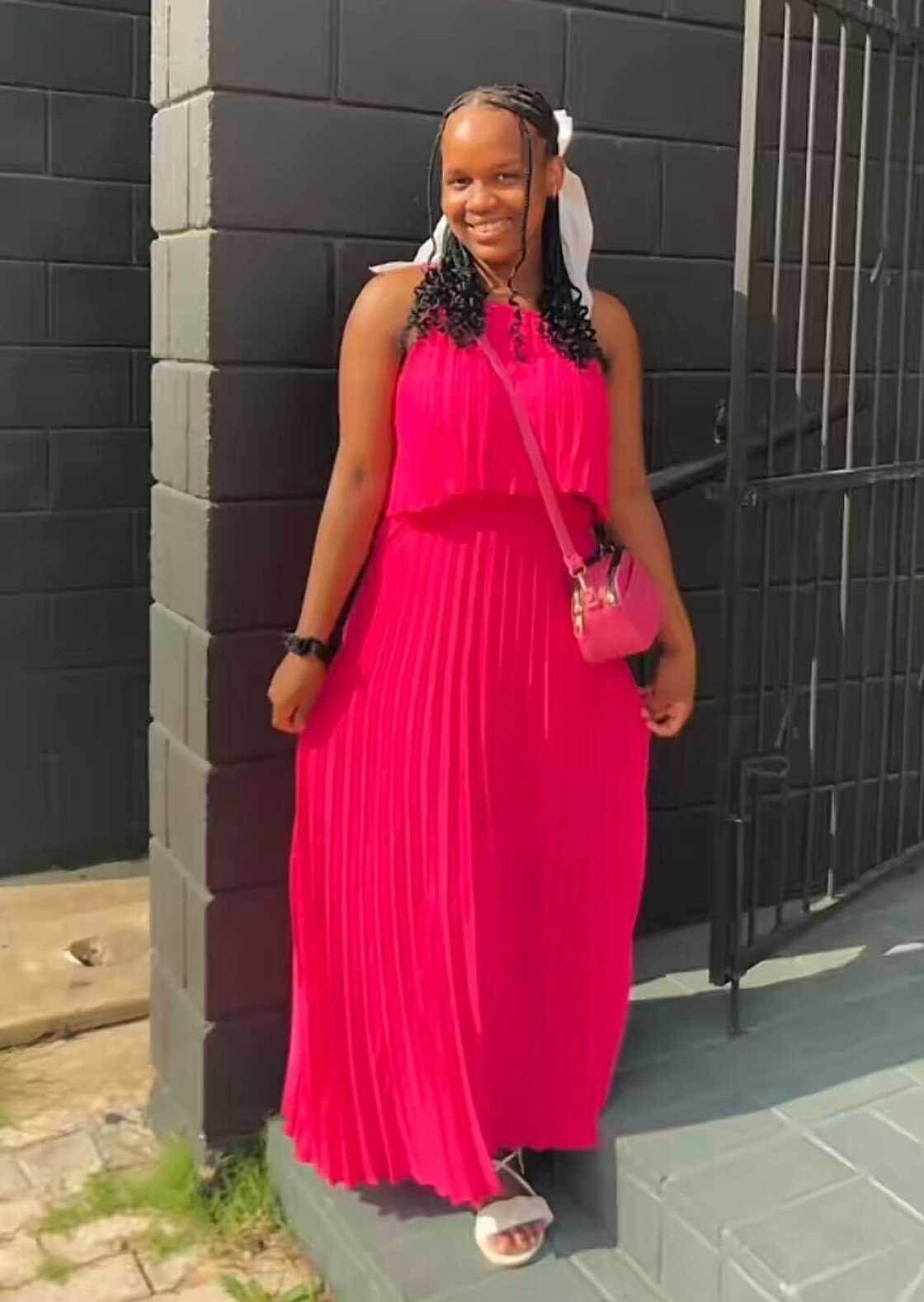 A young woman shared her grocery haul for the month in a TikTok video.