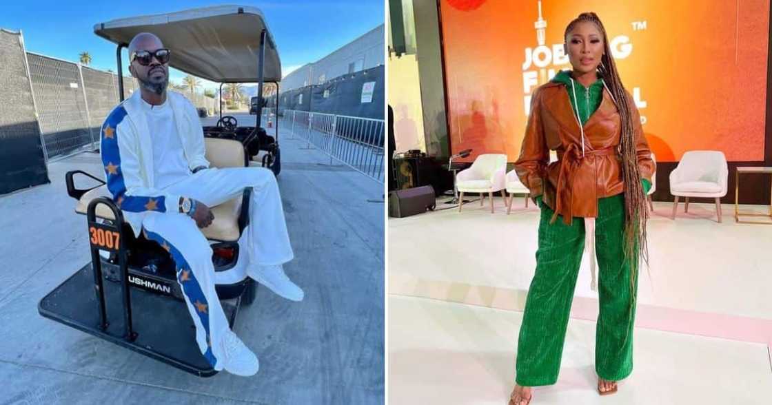 DJ Black Coffee and Enhle Mbali Mlotshwa DJ Black Coffee and Enhle Mbali Mlotshwa