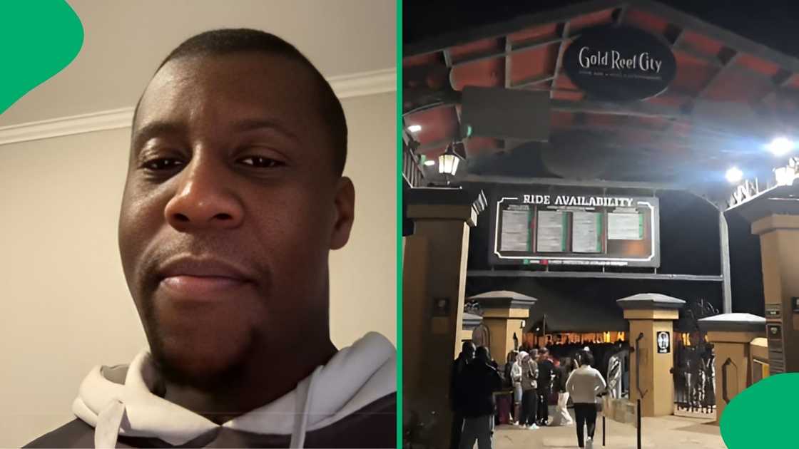 He reviewed popular food stalls and attractions during his night at the amusement park