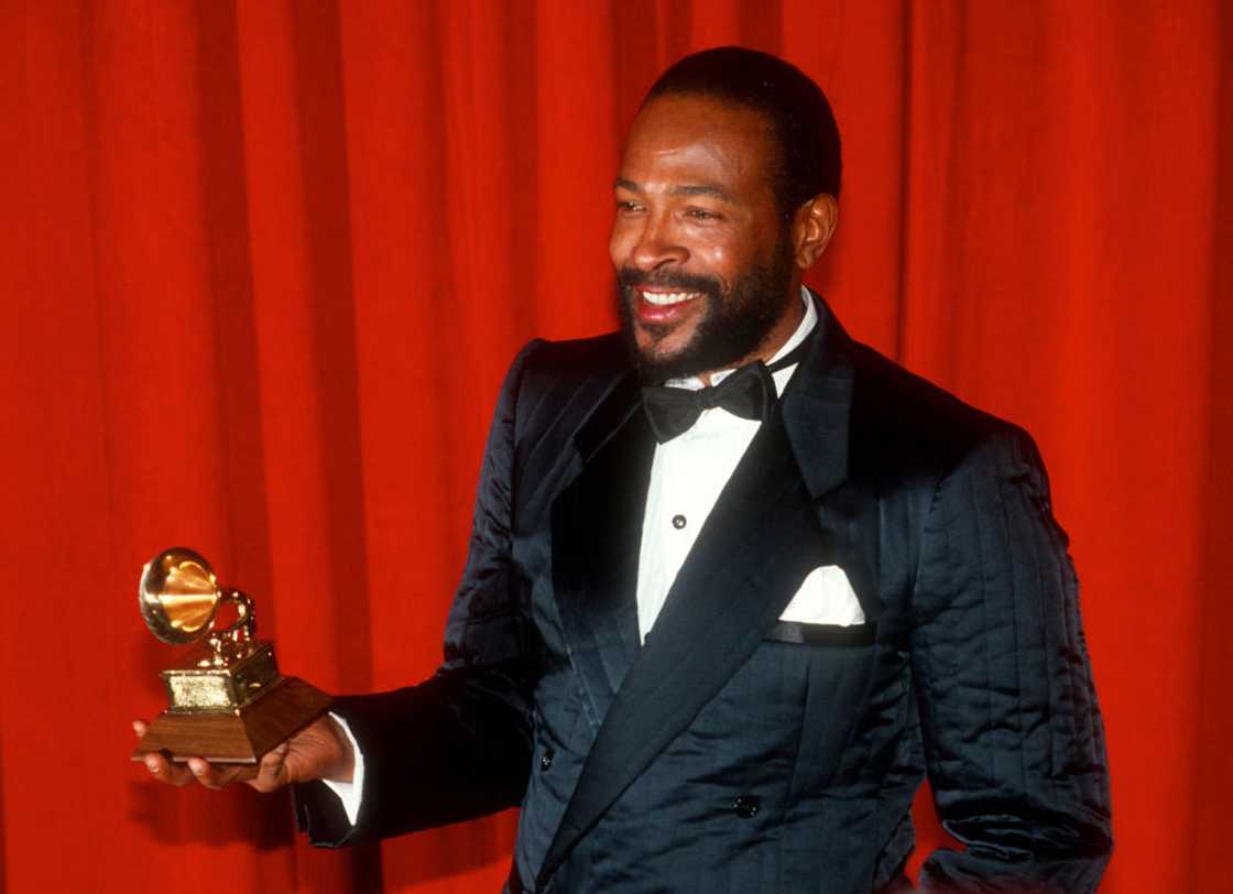 Marvin Gaye at Grammy Award 1983. Marvin Gaye at Grammy Award 1983.