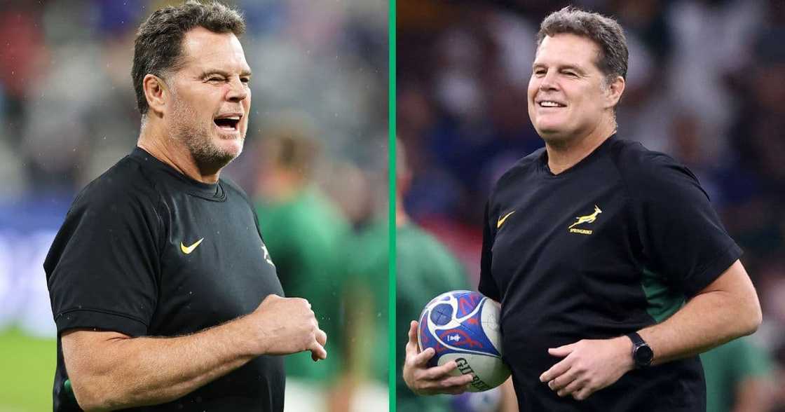 Springok coach Rassie Erasmus prepared the team by playing the French national anthem. Springok coach Rassie Erasmus prepared the team by playing the French national anthem.