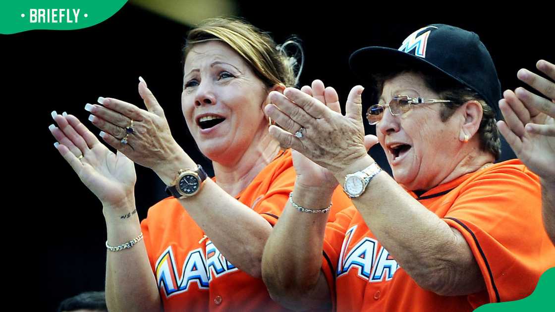 José Fernández's mother and grandmother José Fernández's mother and grandmother