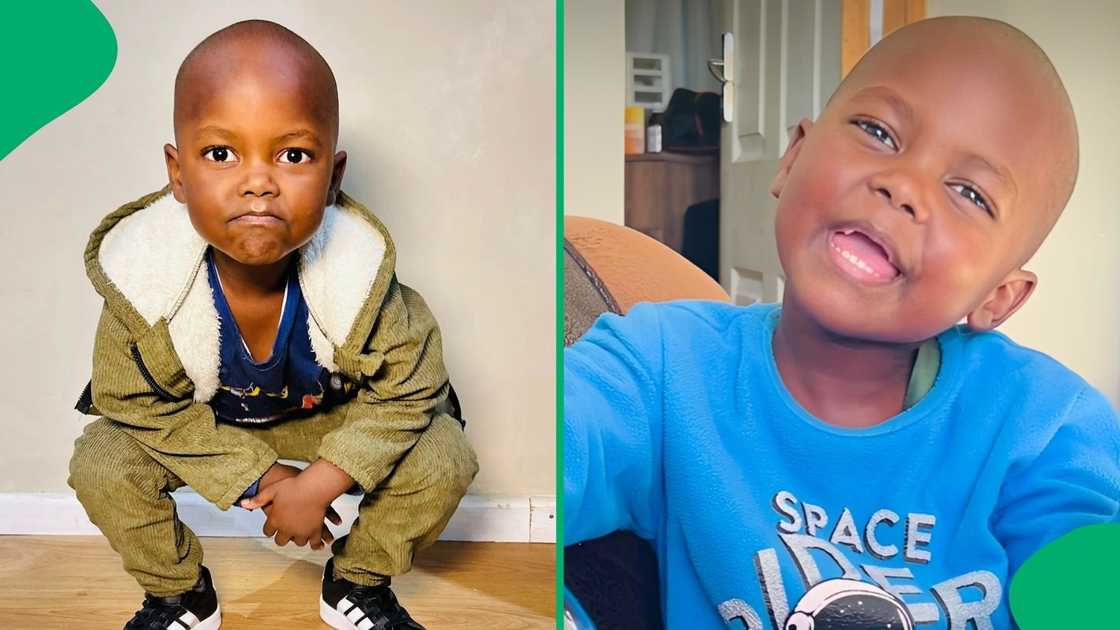 He reminded his mother of his ability to walk, talk, and spell his name, which proves he is now a big baby