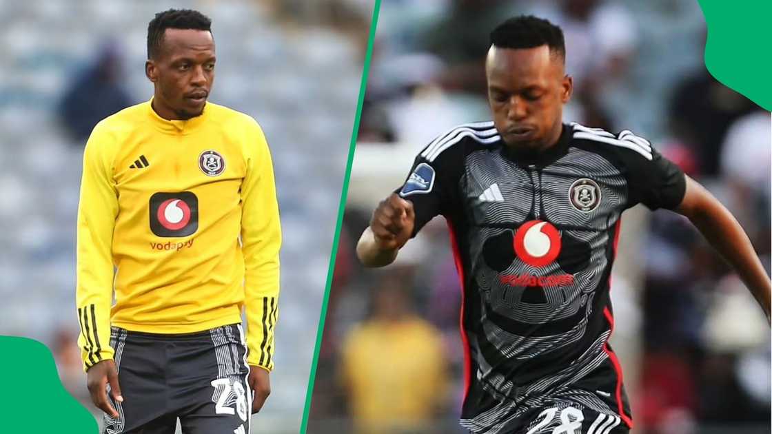 Patrick Maswanganyi was left heartbroken after Orlando Pirates' defeat. Patrick Maswanganyi was left heartbroken after Orlando Pirates' defeat.