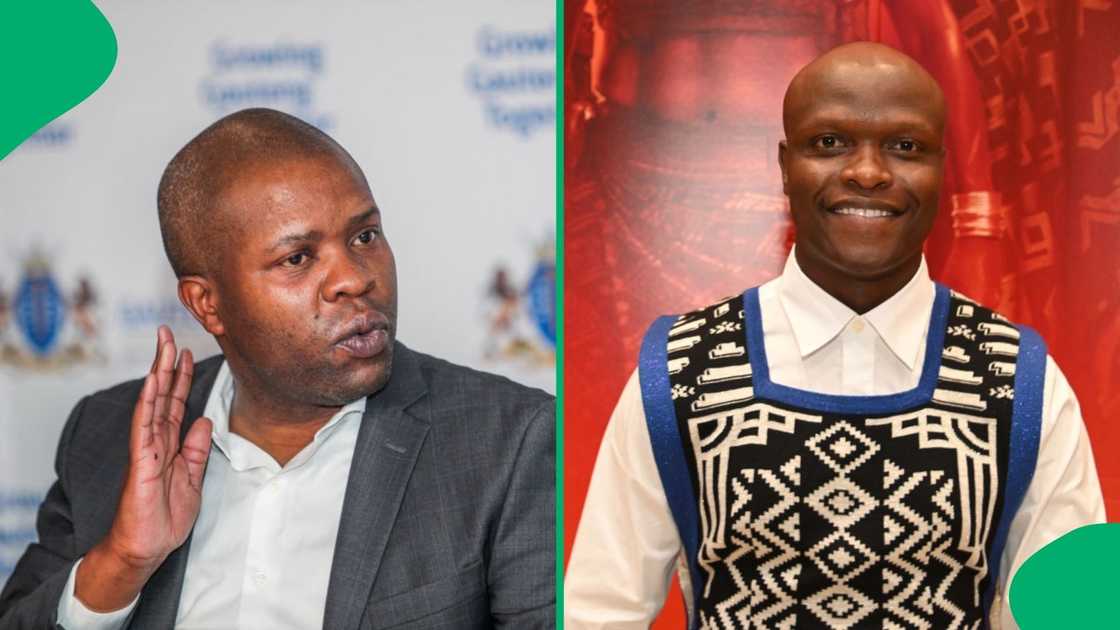 Gauteng Economic Development MEC Lebogang Maile explained why he helped Drip founder Lekau Sehoana Gauteng Economic Development MEC Lebogang Maile explained why he helped Drip founder Lekau Sehoana