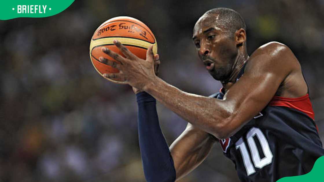 Kobe Bryant during the men's basketball gold medal match Kobe Bryant during the men's basketball gold medal match