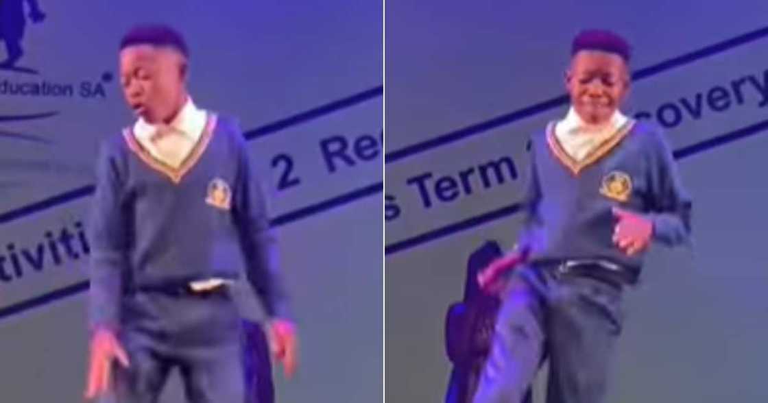Schoolboy dances Amapiano, Marikana combined high school, boy dances on stage, Abo Mvelo by Daliwonga ft Mellow, Sleazy and MJ. Schoolboy dances Amapiano, Marikana combined high school, boy dances on stage, Abo Mvelo by Daliwonga ft Mellow, Sleazy and MJ.