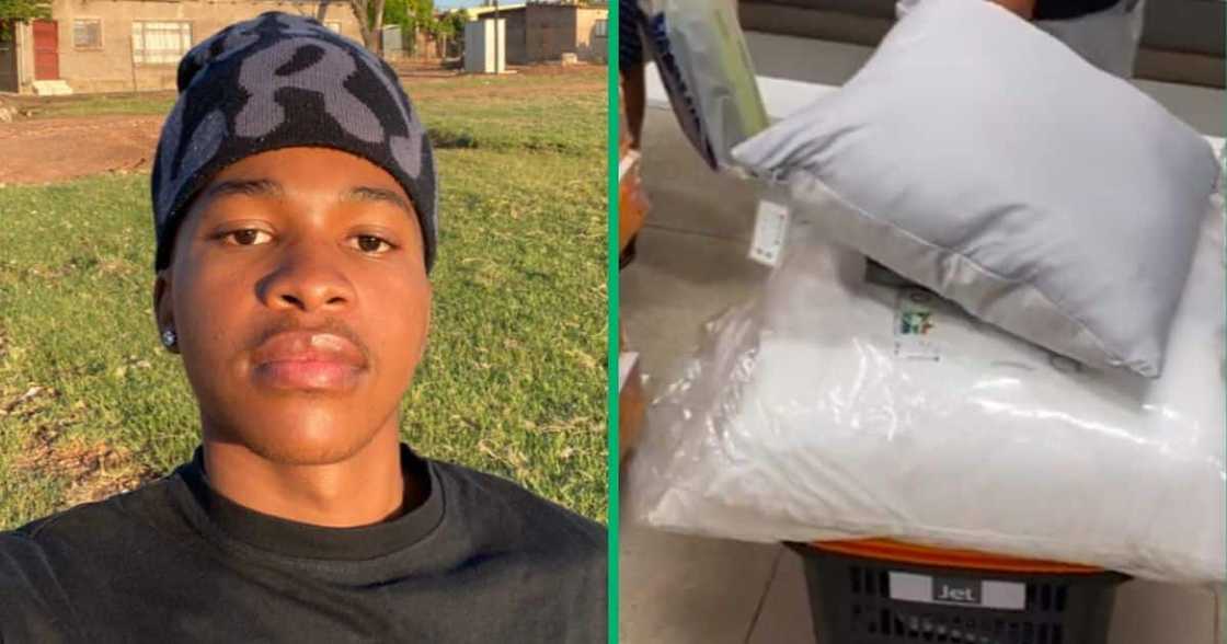Son shares TikTok video of his mom buying him varsity stuff prior to matric results release. Son shares TikTok video of his mom buying him varsity stuff prior to matric results release.