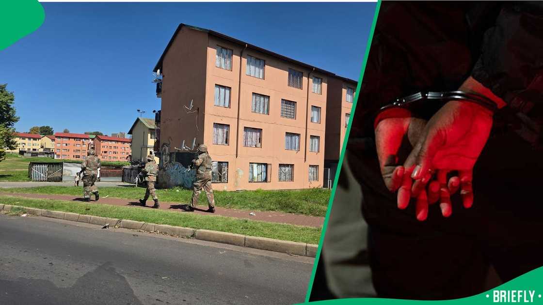 SANDF and SAPS made arrests