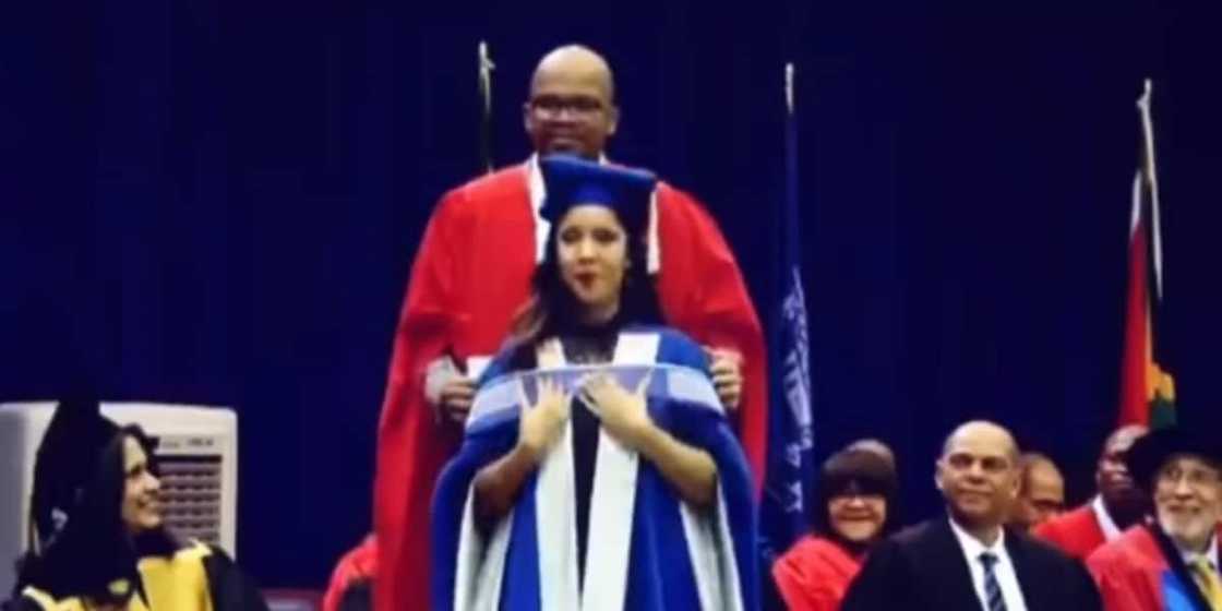 Couple Share Memorable Moment as Dr Husband Honours Wife With Her PhD Cords