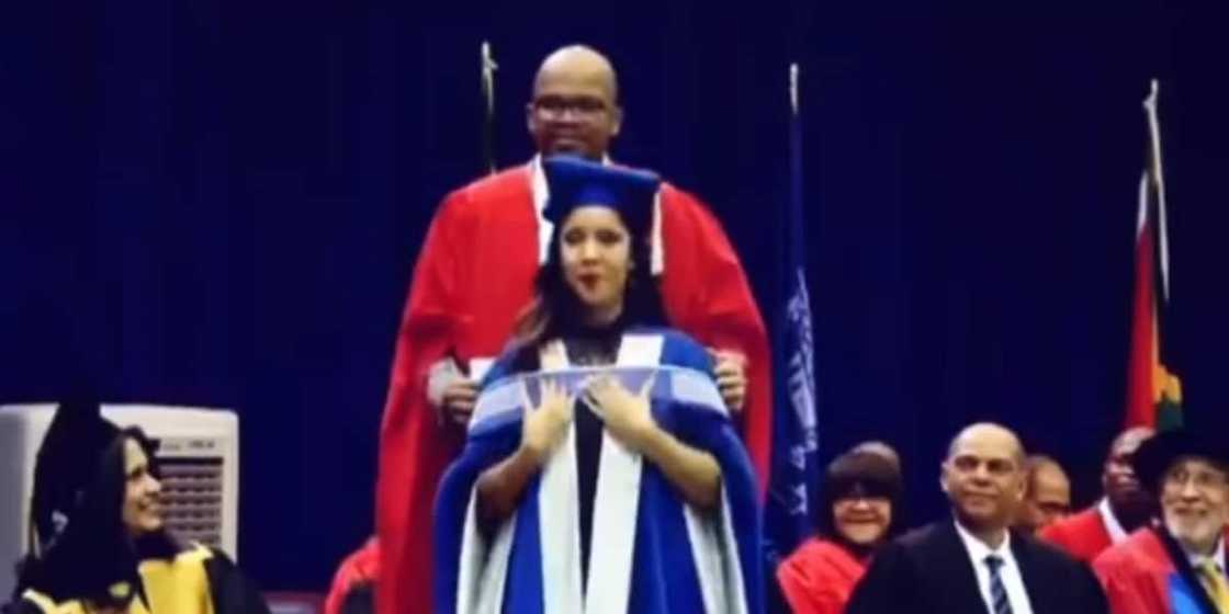 Couple Share Memorable Moment as Dr Husband Honours Wife With Her PhD Cords Couple Share Memorable Moment as Dr Husband Honours Wife With Her PhD Cords