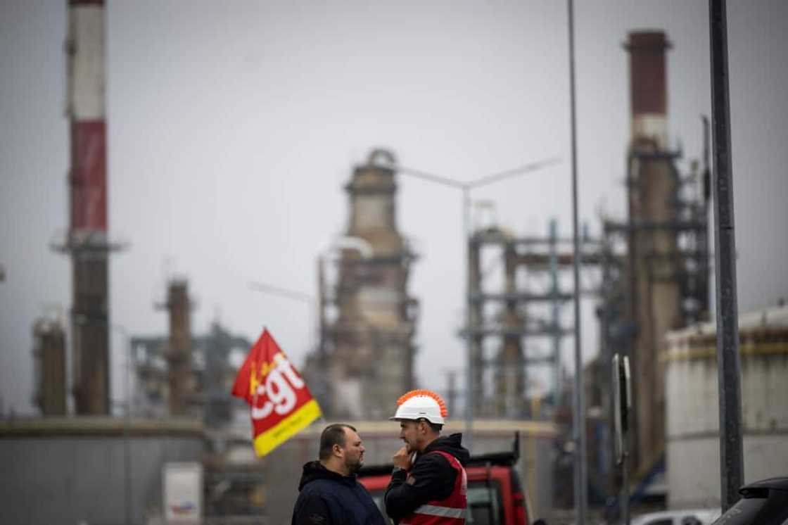 Workers are striking at five TotalEnergies sites across France