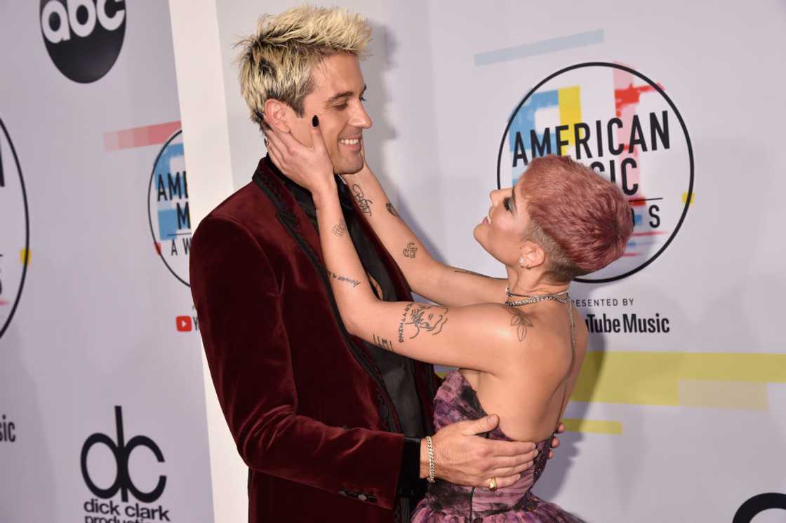 G-Eazy and Halsey at the 2018 American Music Awards