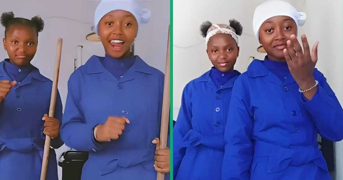 TikTok video captured church girls doing the Mzala challenge in their uniforms. TikTok video captured church girls doing the Mzala challenge in their uniforms.