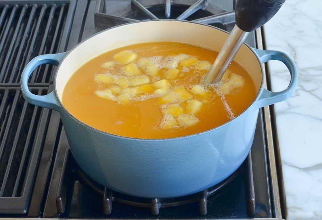 sweet potato and butternut soup