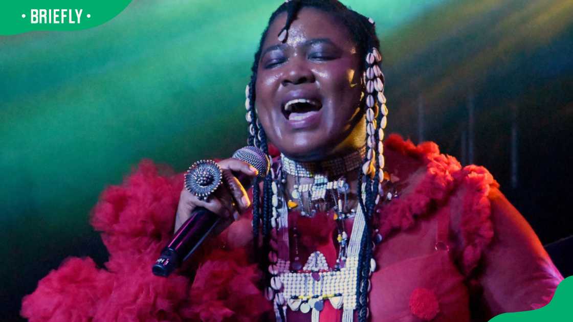 Thandiswa Mazwai during the 2024 Standard Bank Joy of Jazz festival in Sandton, South Africa