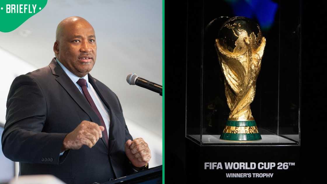 Gayton McKenzie announced the start of a competition to send 16 fans to watch Bafana Bafana play at the World Cup Gayton McKenzie announced the start of a competition to send 16 fans to watch Bafana Bafana play at the World Cup