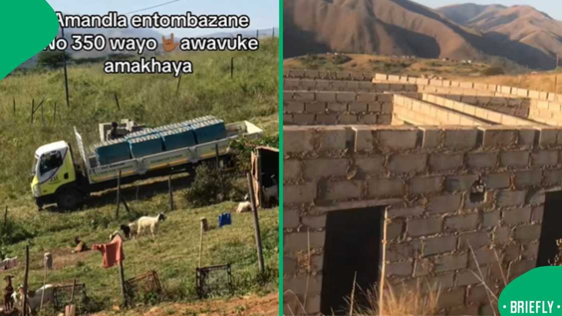 TikTok erupted after a SA woman said she's funding her home build through her R350 social relief grant
