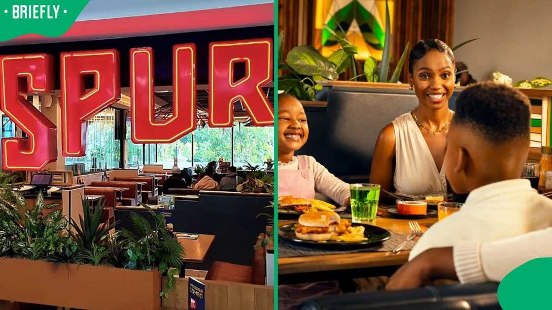 A family at a Spur restaurant. A family at a Spur restaurant.