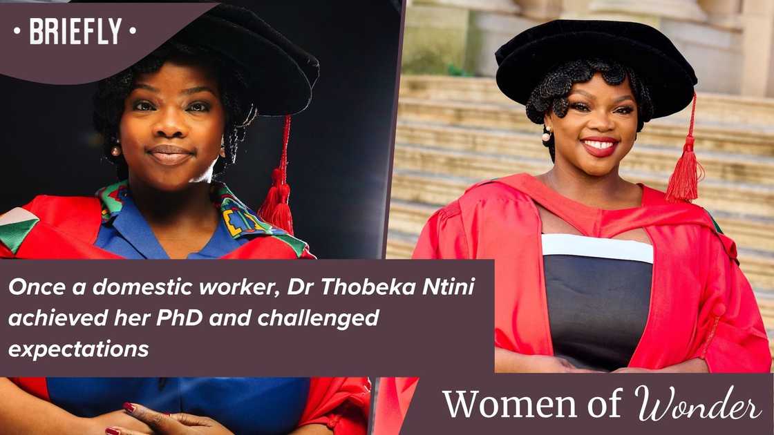Achieving her PhD demanded years of focus and disciplined effort from Ntini Achieving her PhD demanded years of focus and disciplined effort from Ntini
