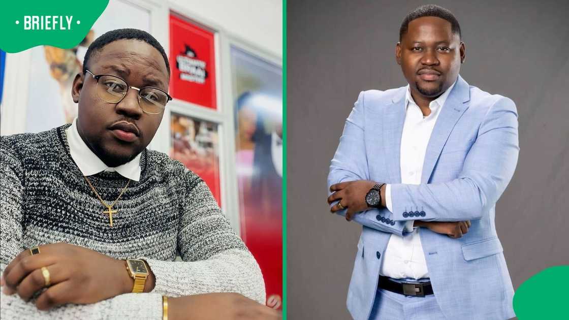 A man posed in a TikTok video, amusing South Africans with his content.