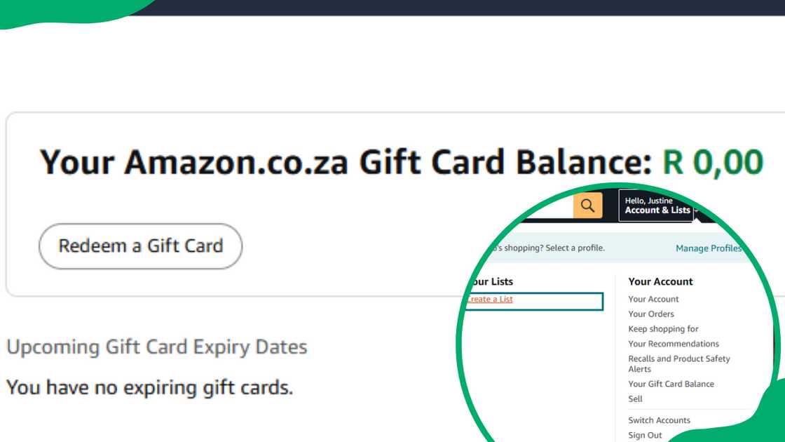 Amazon gift card in South Africa Amazon gift card in South Africa