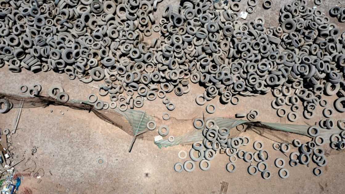 Piles of abandoned tires are also scattered across the fragile Atacama desert Piles of abandoned tires are also scattered across the fragile Atacama desert