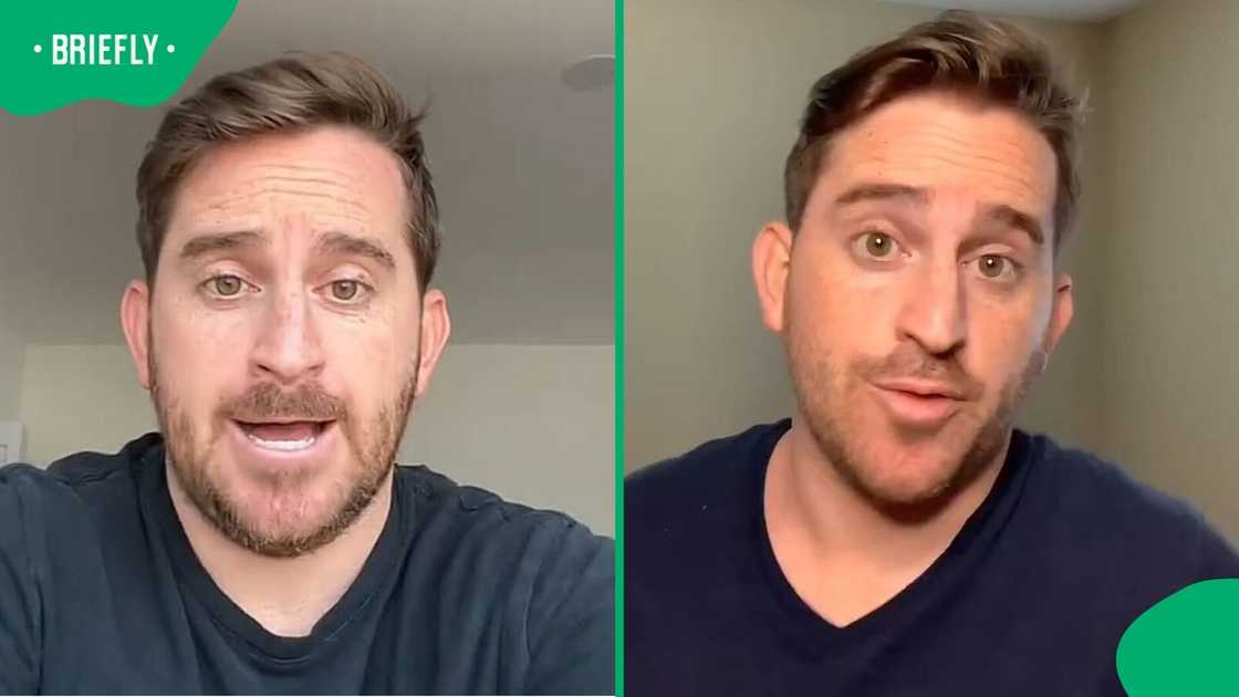 An American man created TikTok content. An American man created TikTok content.