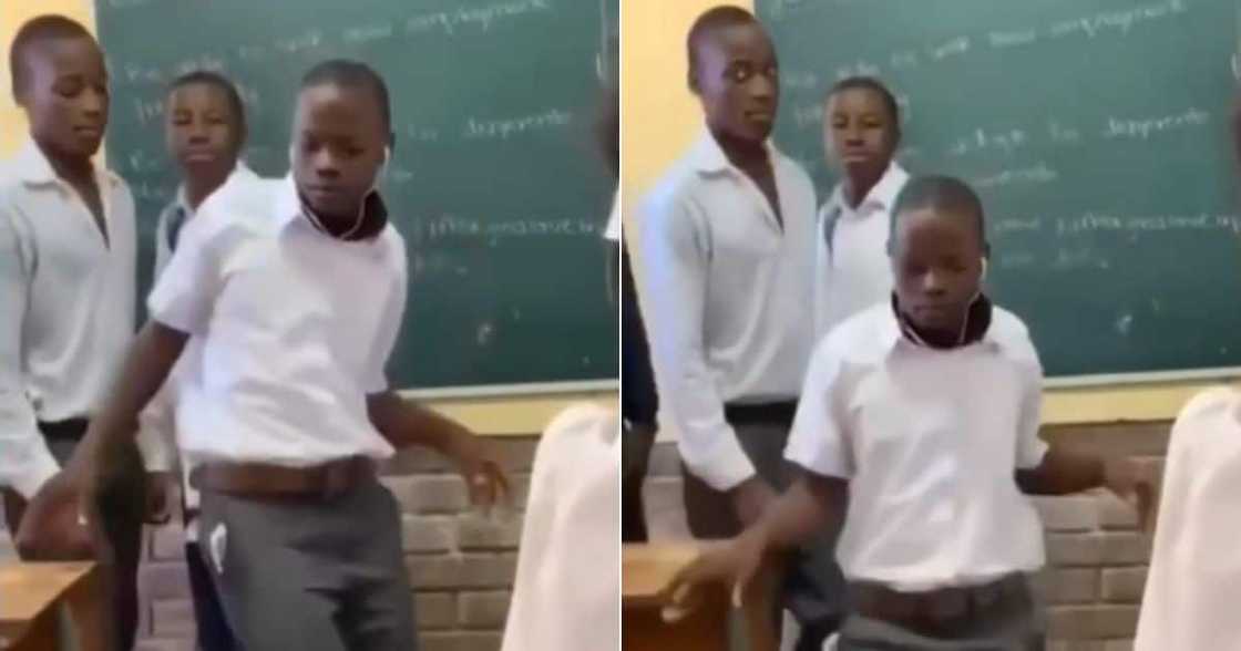 South African kid dances at school South African kid dances at school