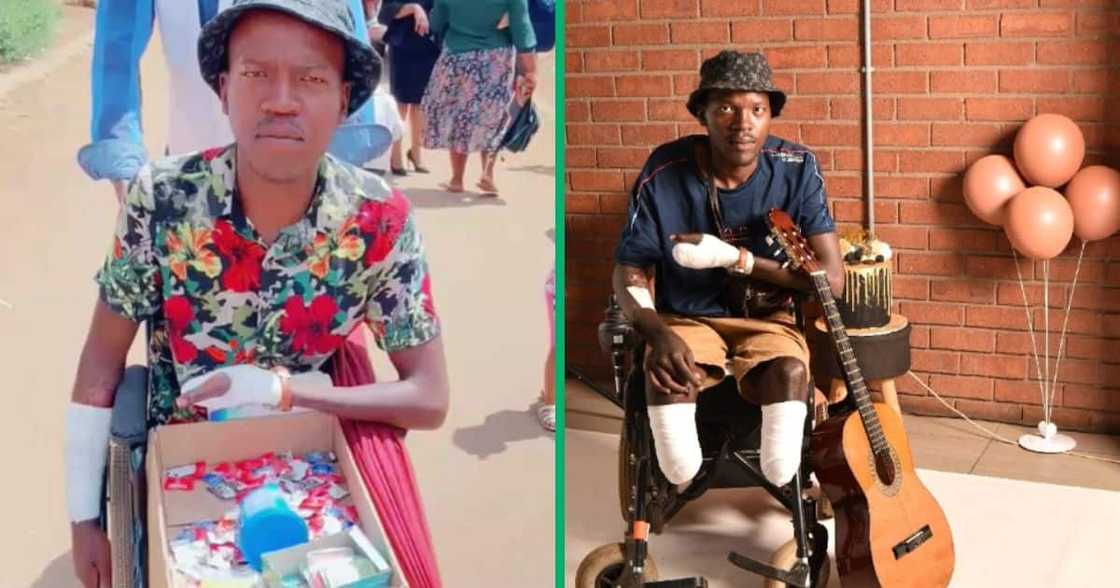 A man shared a TikTok post about how he ended up confined in a wheelchair. A man shared a TikTok post about how he ended up confined in a wheelchair.
