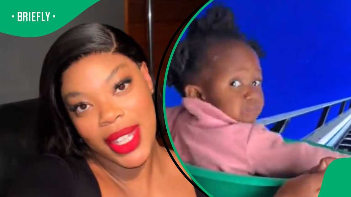 Mom improvises to give baby rollercoaster experience at home