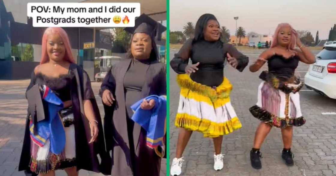 Mother and daughter, graduation, Tsonga Mother and daughter, graduation, Tsonga