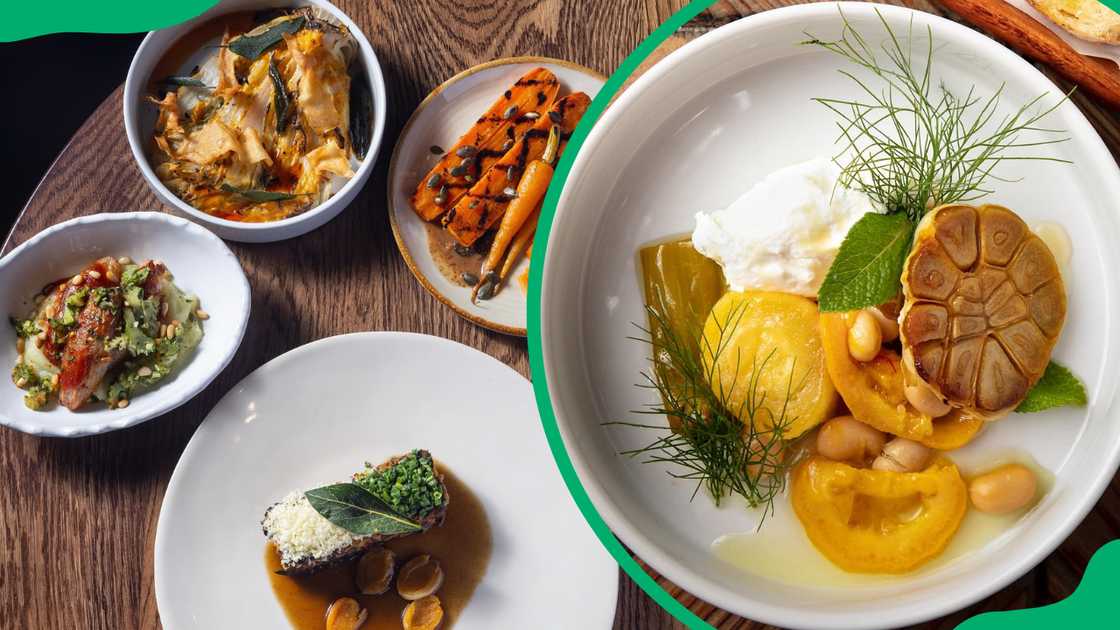 Upper Union's Garden menu options.