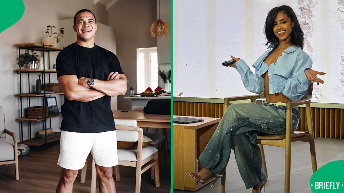 Cheslin Kolbe and Tyla. Cheslin Kolbe and Tyla.