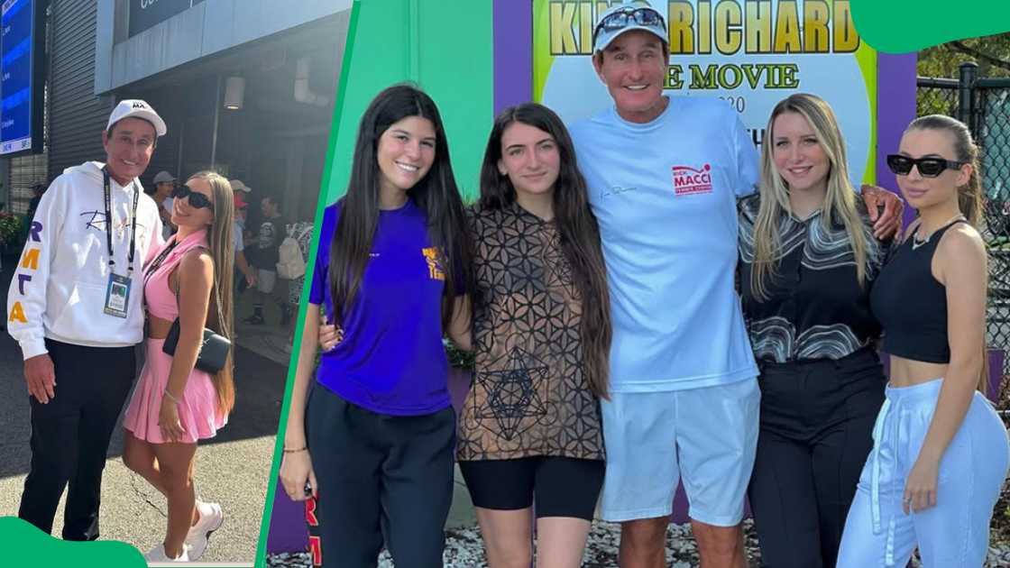 Rick Macci and his daughters Rick Macci and his daughters