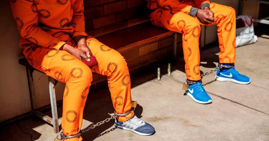 Inmates in a South African prison