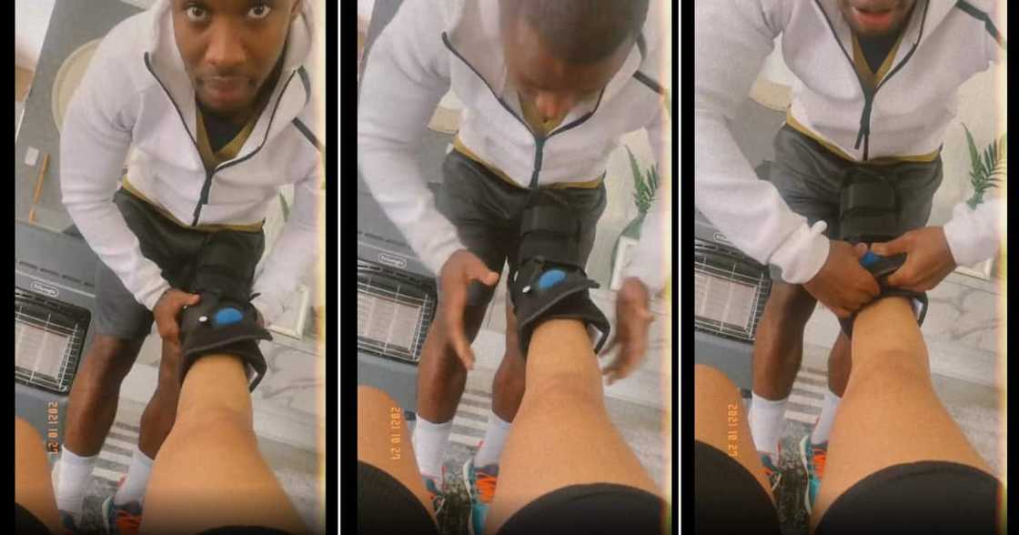 Thando Thabethe, Lunga Shabalala, accident, caring, social media Thando Thabethe, Lunga Shabalala, accident, caring, social media